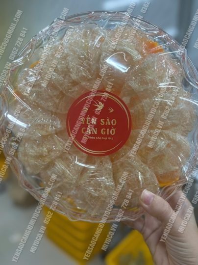 Chân yến vụn + xơ mướp tinh chế cần giờ
